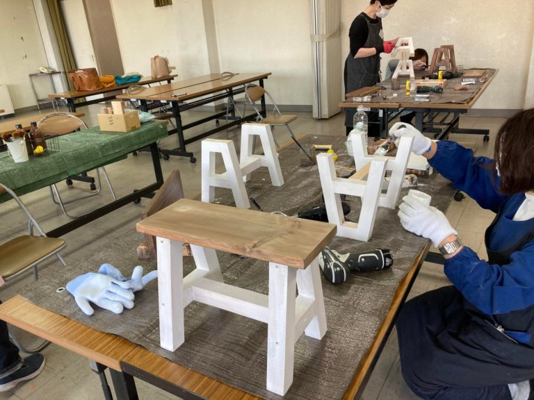 「ミニサイドテーブル作り」奈良生涯学習センター